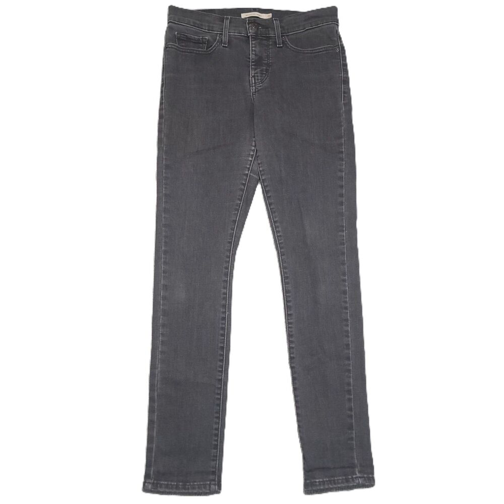 Levis 311 Shaping Skinny Jeans Womens Size 26 Stretch Black Denim Pants
